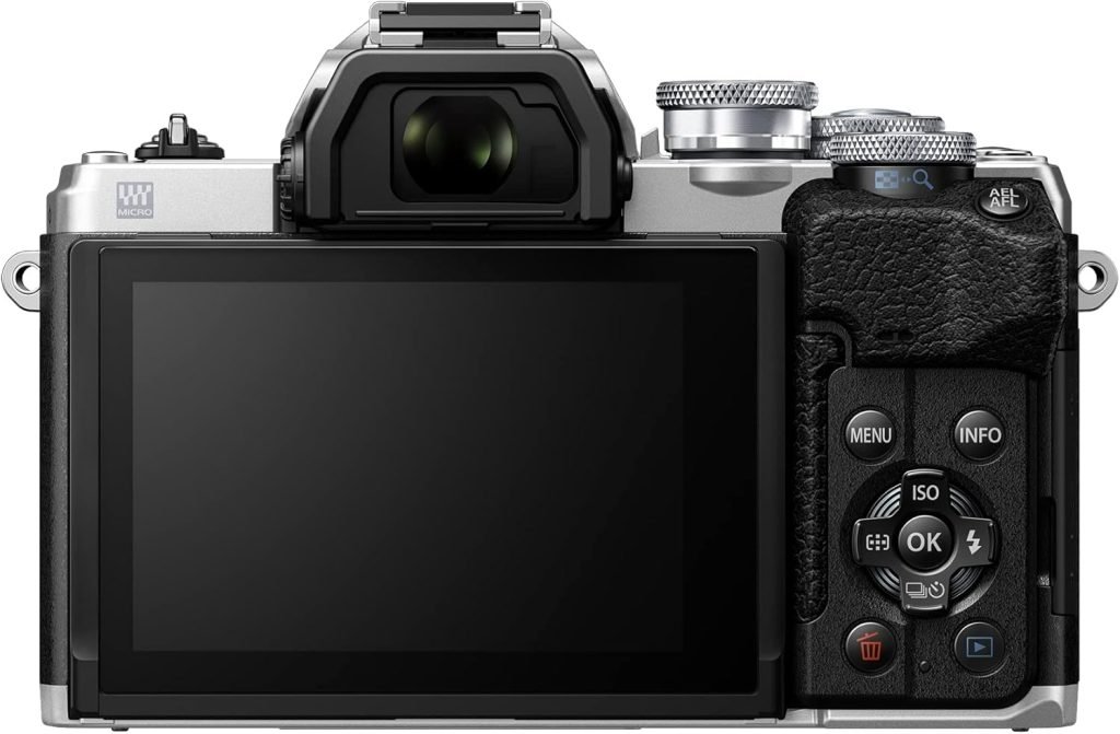Olympus OM-D E-M10 Mark IV Micro Four Thirds System Camera, 20 MP sensor, 5-axis image stabilizer + Olympus M.Zuiko Digital 14-42 mm F3.5-5.6 II R Lens, Standard Zoom, Suitable for All MFT Cameras