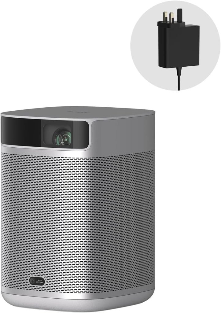 XGIMI MoGo 2 Mini Projector, 400 ISO Lumens Portable DLP Movie Projector, Smart HD, Auto Focus, Object Avoidance, Screen Adaption, with WiFi and Bluetooth, Android TV 11.0, Projector for Bedroom