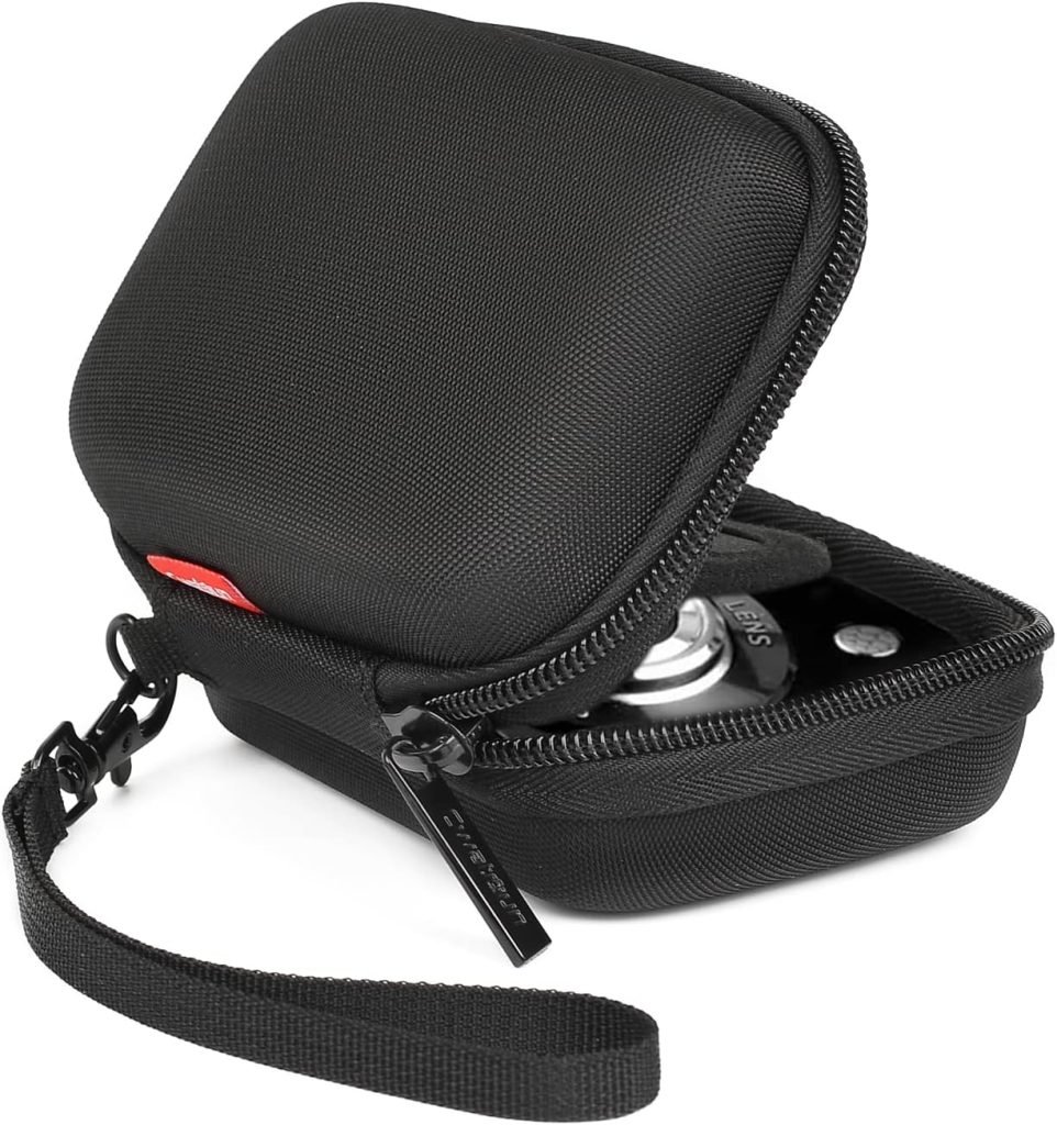 Cwatcun Camera Carrying Case for Digital Camera, Small Camera Pouch for AbergBest 2.7 LCD Kodak Pixpro/Canon PowerShot ELPH 180/190 / DSCW830 Travel Cameras, Waterproof Shockproof Case-Black