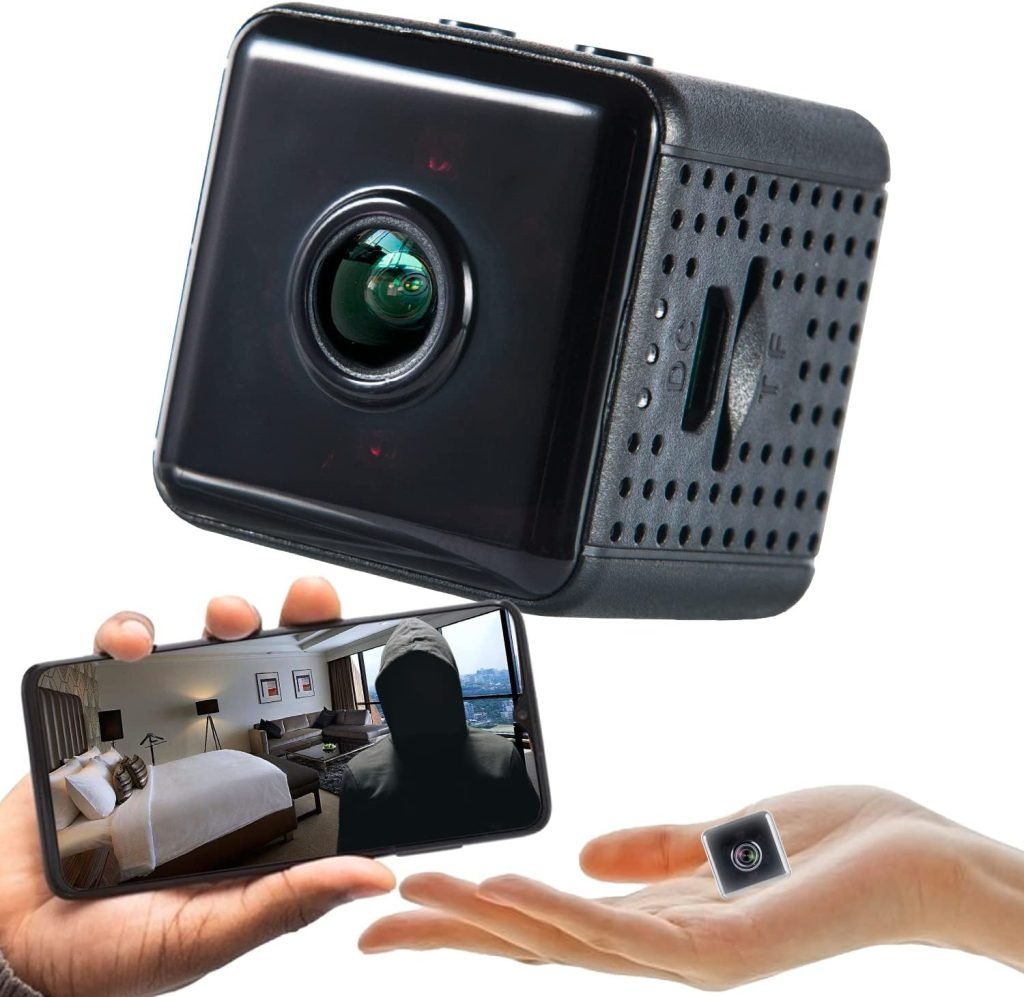 DMAIS Wireless WI-FI Compact Camera,1080P HD Security Camcorder and Recorder with Motion Detection and Night Vision, Home Surveillance Camera for Office and Home