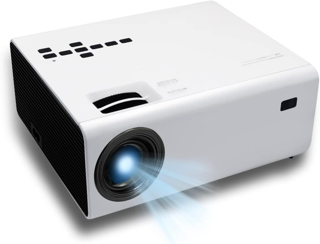 Projector,Native 1080P HD Projector,200 Display  25% Zoom, Video Projector Compatible with TV Stick/PC/USB/Smartphone,Mini Portable Projector for Home Cinema Outdoor Movie