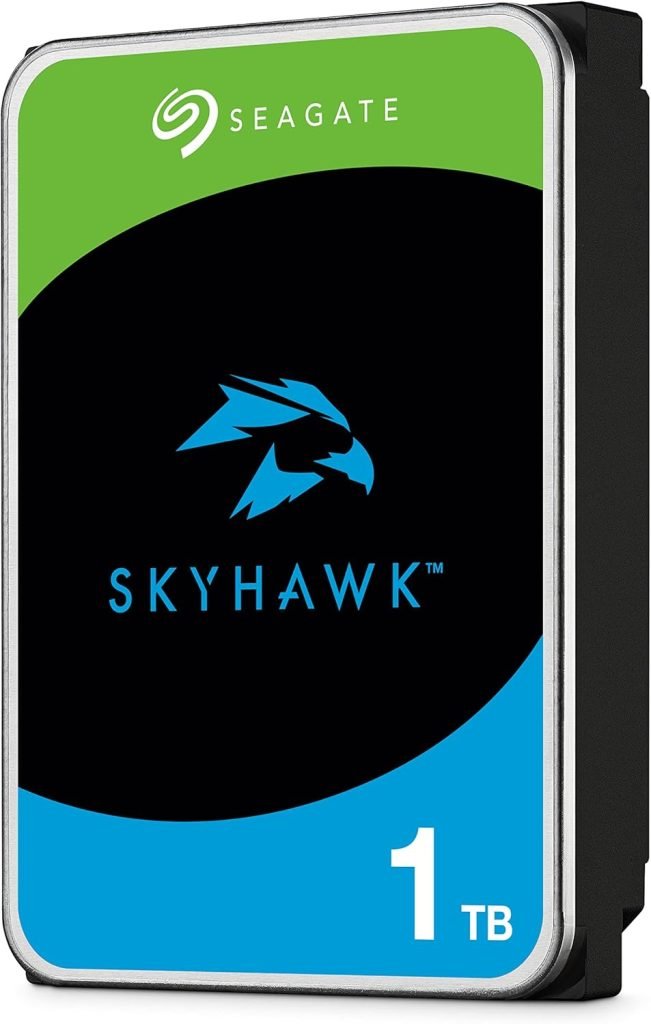 Seagate Skyhawk 4 TB, Video Internal Hard HDD – 3.5, SATA 6Gb/s, 256MB Cache, for DVR NVR Security Camera System, with in-house Rescue Services (ST4000VX016)