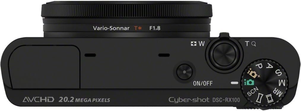 Sony RX100 Advanced Compact Premium Camera with 1.0-Type Sensor, 28-100 mm F1.8-4.9 Zeiss Lens, 3.6x Optical Zoom (DSC-RX100)