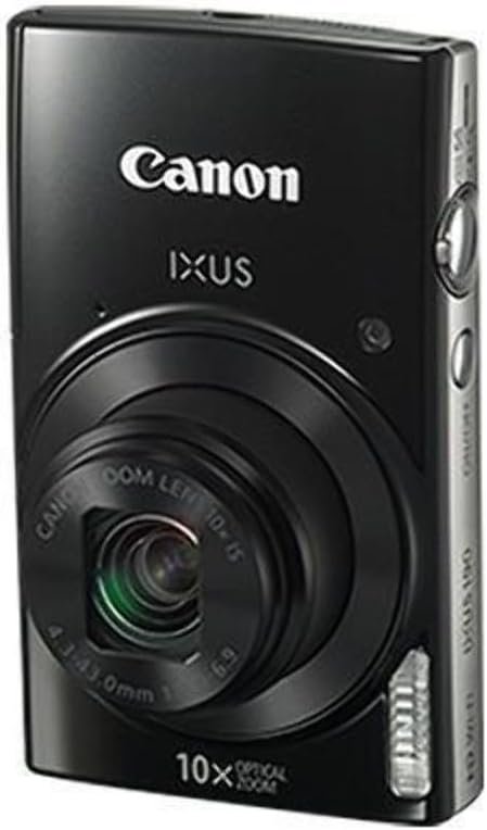 Canon IXUS 190 Compact 20 MP Digital Camera, 1/2.3 Inch, CCD, 5152 x 3864 Pixels - Black