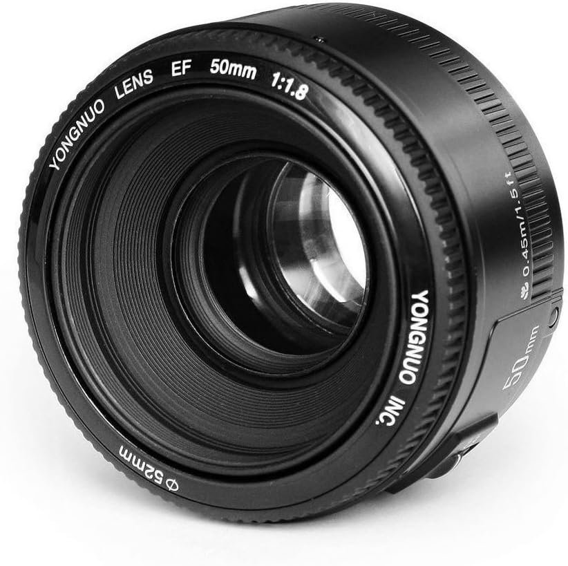 YONGNUO EF YN 50mm F/1.8 1:1.8 Standard Prime Lens for Canon Rebel Digital Camera