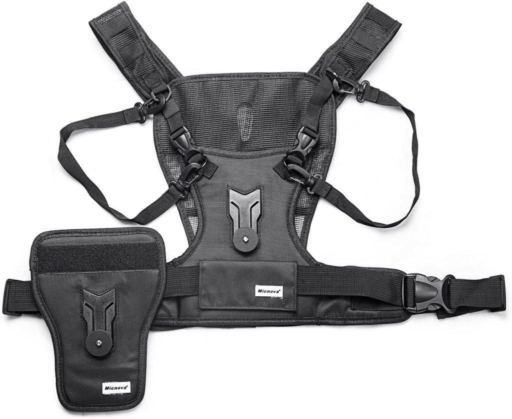 MICNOVA MQ-MSP01 Multi Camera Carrier Harness Holster System for DSLR Cameras