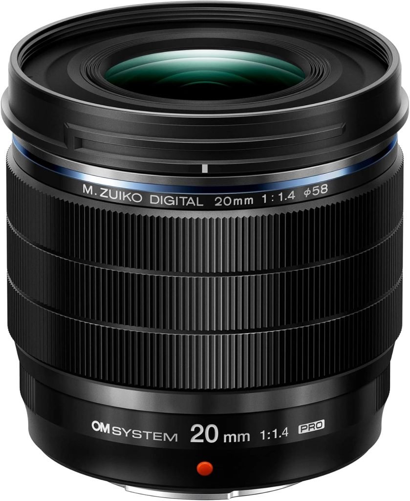 OM System M.ZUIKO DIGITAL ED 20mm F1.4 PRO, standard pro lens, suitable for all MFT cameras (Olympus OM-D and PEN cameras, Panasonic G-Series), black