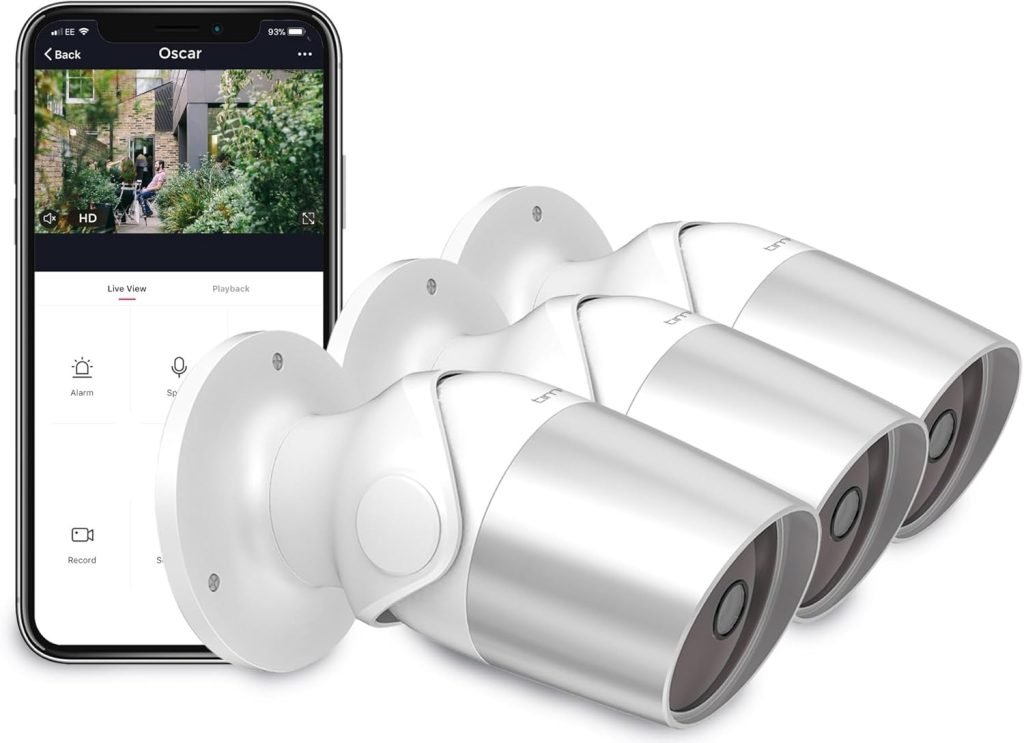 Time2 Oscar Wireless Outdoor 1080p Full HD CCTV Security Camera | 2 Way Audio with Night Vision | Sound and Motion Detection | Compatible with Clan Home Security, Alexa and Google Home (1 Pack)