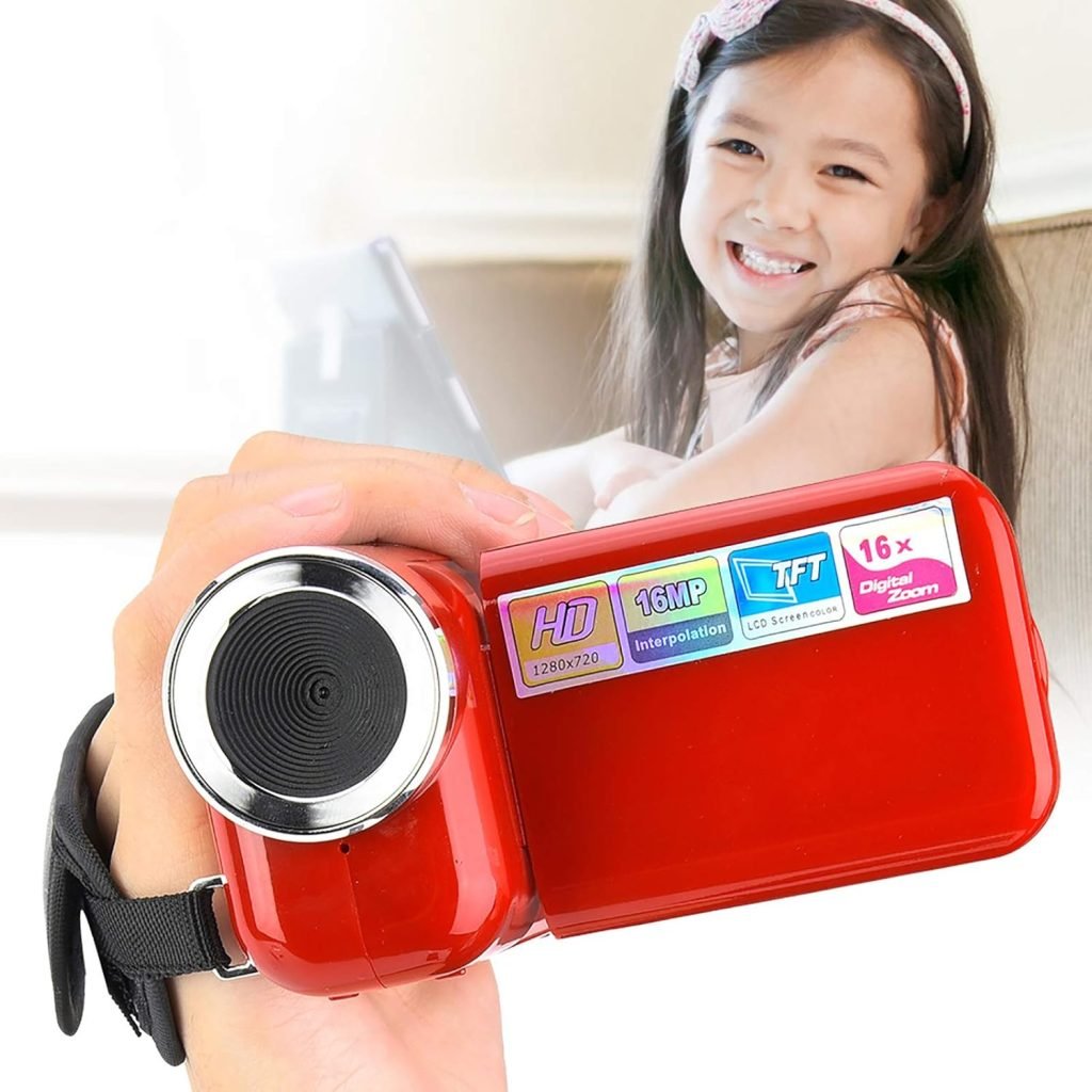 Vikye TFT LCD Sceen Camcorder Recorder, DV Camcorder, Outdoor Use Birthday Gift for Cycling for Running(black)