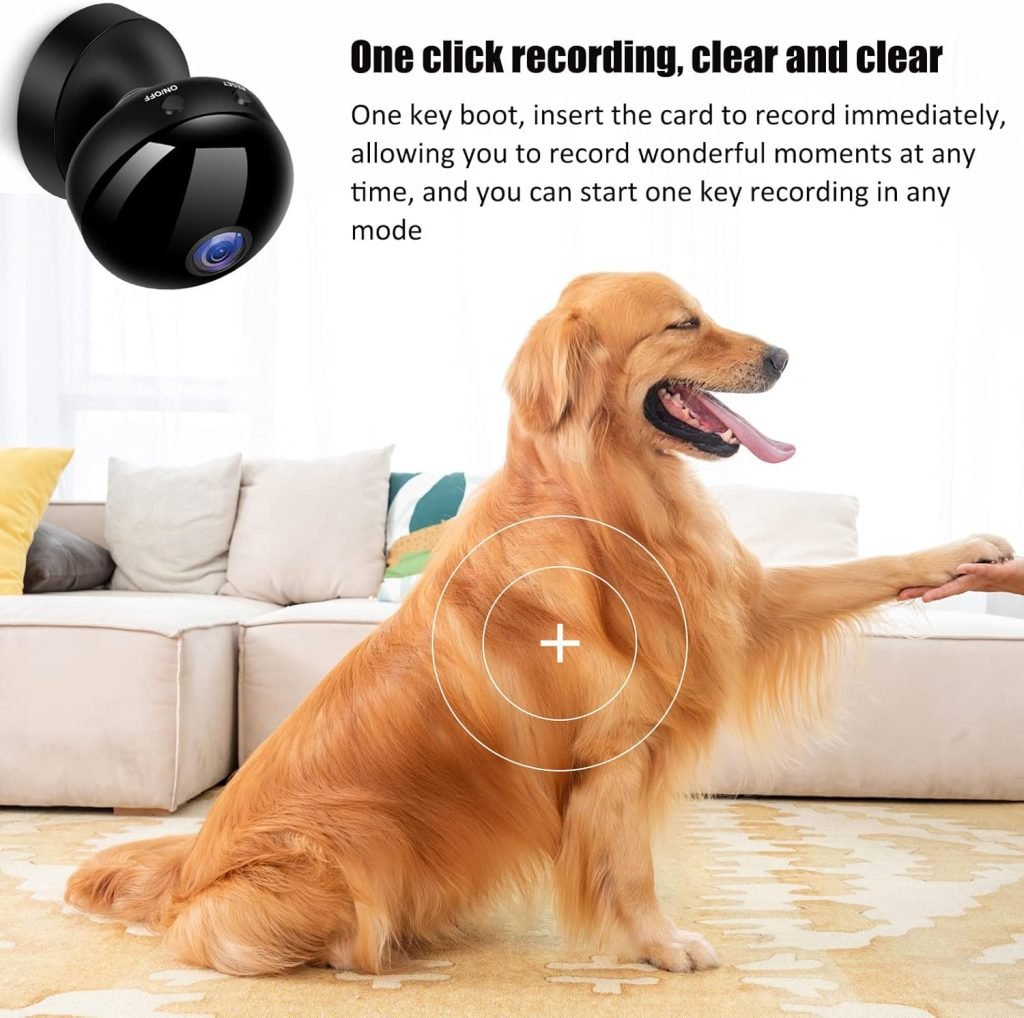 Wireless WiFi Camera, Rechargeable Battery Powered Camera, 720P HD Smart Surveillance for Home Security Outdoor, with Night Vision