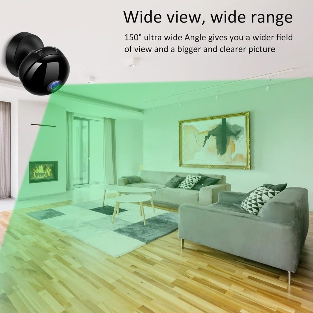 Wireless WiFi Camera, Rechargeable Battery Powered Camera, 720P HD Smart Surveillance for Home Security Outdoor, with Night Vision
