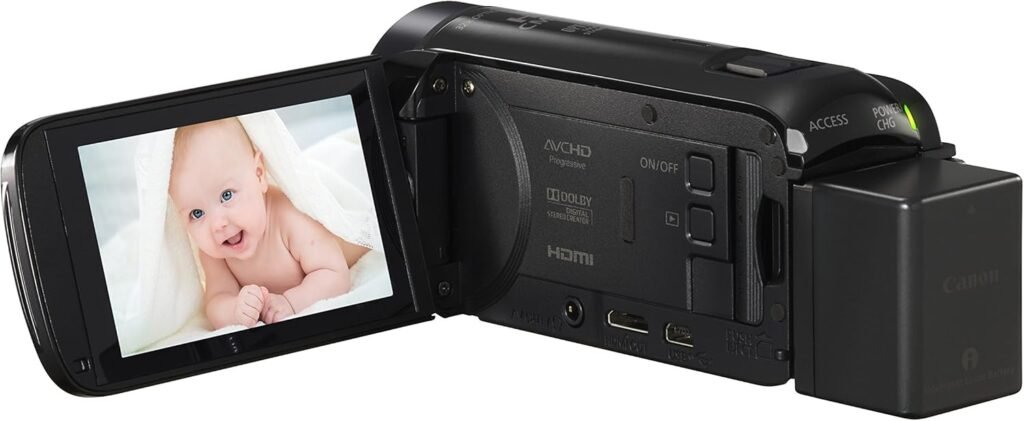 Canon LEGRIA HF R706 High Definition Camcorder - Black (32x Optical Zoom, 1140x Digital Zoom) 3-Inch OLED Touchscreen