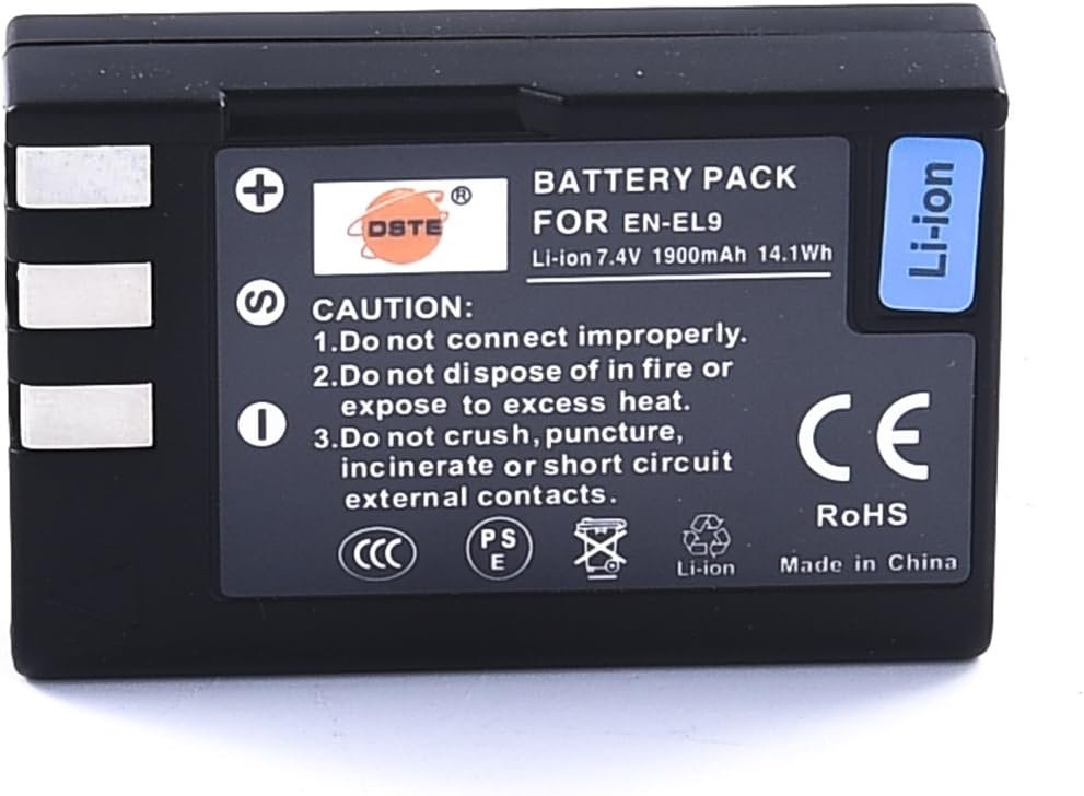 DSTE® EN-EL9 Rechargeable Li-ion Battery for Nikon D40 D40x D60 D3000 D5000 Digital Camera as Nikon ENEL9 EN-EL9A DSTE® EN-EL9 Rechargeable Li-ion Battery for Nikon D40 D40x D60 D3000 D5000 Digital Camera as Nikon ENEL9 EN-EL9A