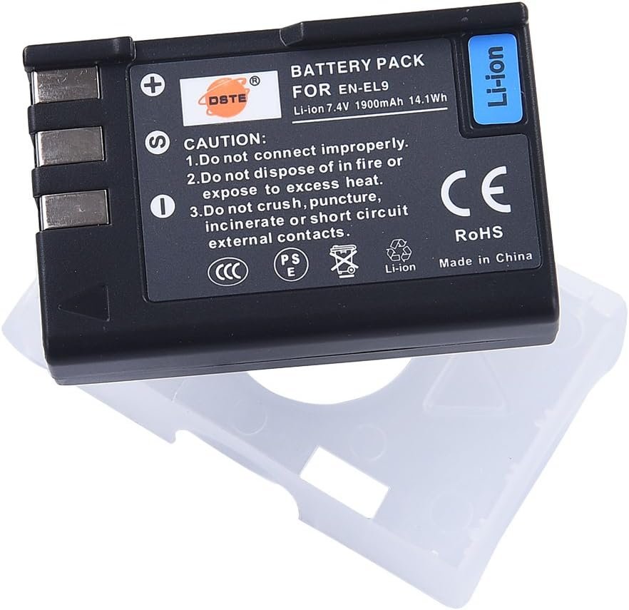 DSTE® EN-EL9 Rechargeable Li-ion Battery for Nikon D40 D40x D60 D3000 D5000 Digital Camera as Nikon ENEL9 EN-EL9A DSTE® EN-EL9 Rechargeable Li-ion Battery for Nikon D40 D40x D60 D3000 D5000 Digital Camera as Nikon ENEL9 EN-EL9A