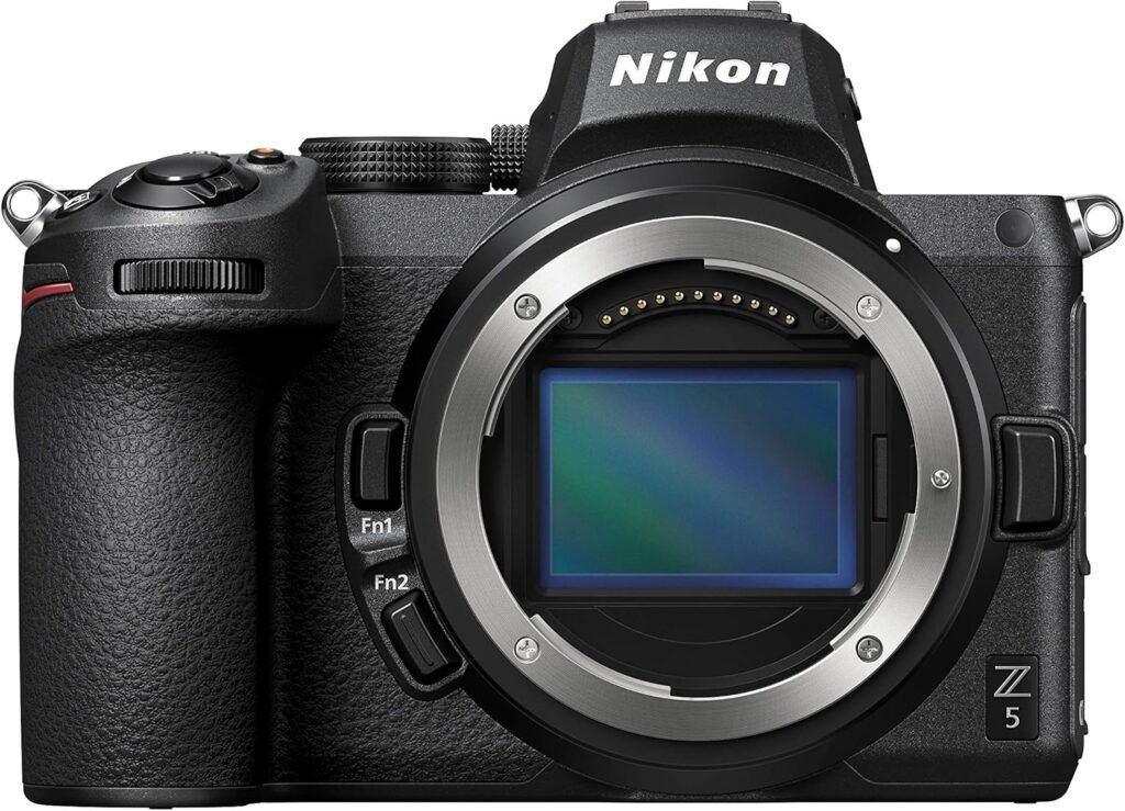 Nikon Z5 + Z 24-70 mm Mirrorless Camera Kit (273-Point Hybrid AF, 5- Axis In-Body Optical Image Stabilisation, 4K Movies, Dual Card Slots), VOA040K006 Nikon Z5 + Z 24-70 mm Mirrorless Camera Kit (273-Point Hybrid AF, 5- Axis In-Body Optical Image Stabilisation, 4K Movies, Dual Card Slots), VOA040K006