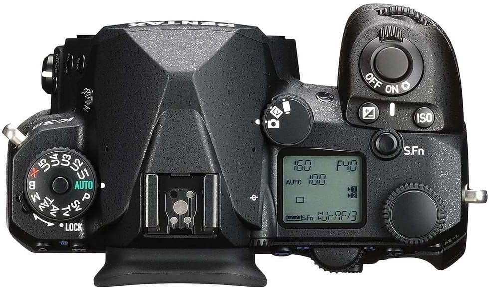 Pentax K-3 Mark III Body Silver APS-C DSLR Camera - Field of view 100%~1.05x optical viewfinder, 5-axis 5.5 step in-body SR mechanism, ISO 1.6 million, weather resistant, up to 12fps, Touch screen