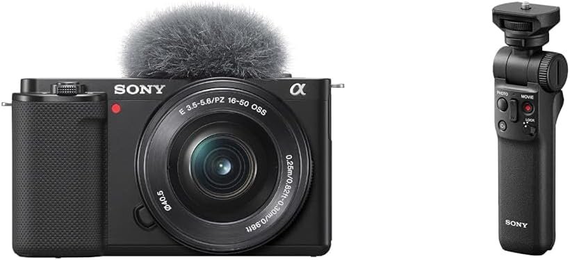 Sony Alpha ZV-E10L | Camera Lens Kit with Handgrip
