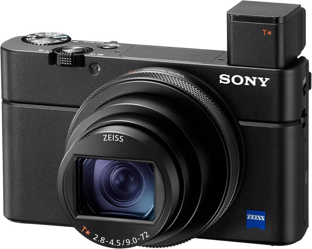 Sony RX100 VII - Advanced Premium Compact Camera with 1.0-Type Sensor, 24-200 mm F2.8-4.5 Zeiss Lens, Superior AF and speed performance, 4K Movie (DSC-RX100M7)