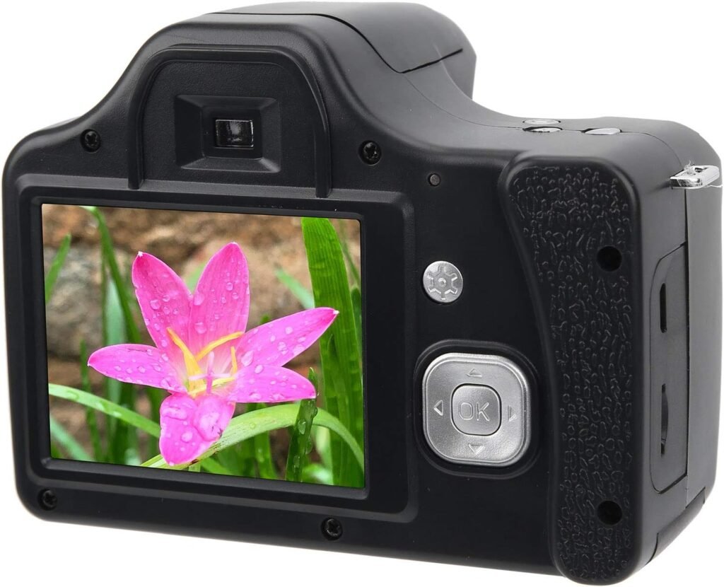 Digital SLR Camera,3.0 in LCD Screen Portable Digital Camera,Built-in Microphone,18X Zoom High Definition Telephoto,24 MP CMOS Sensor,Full HD Videos,Long(Standard version + wide-angle lens)