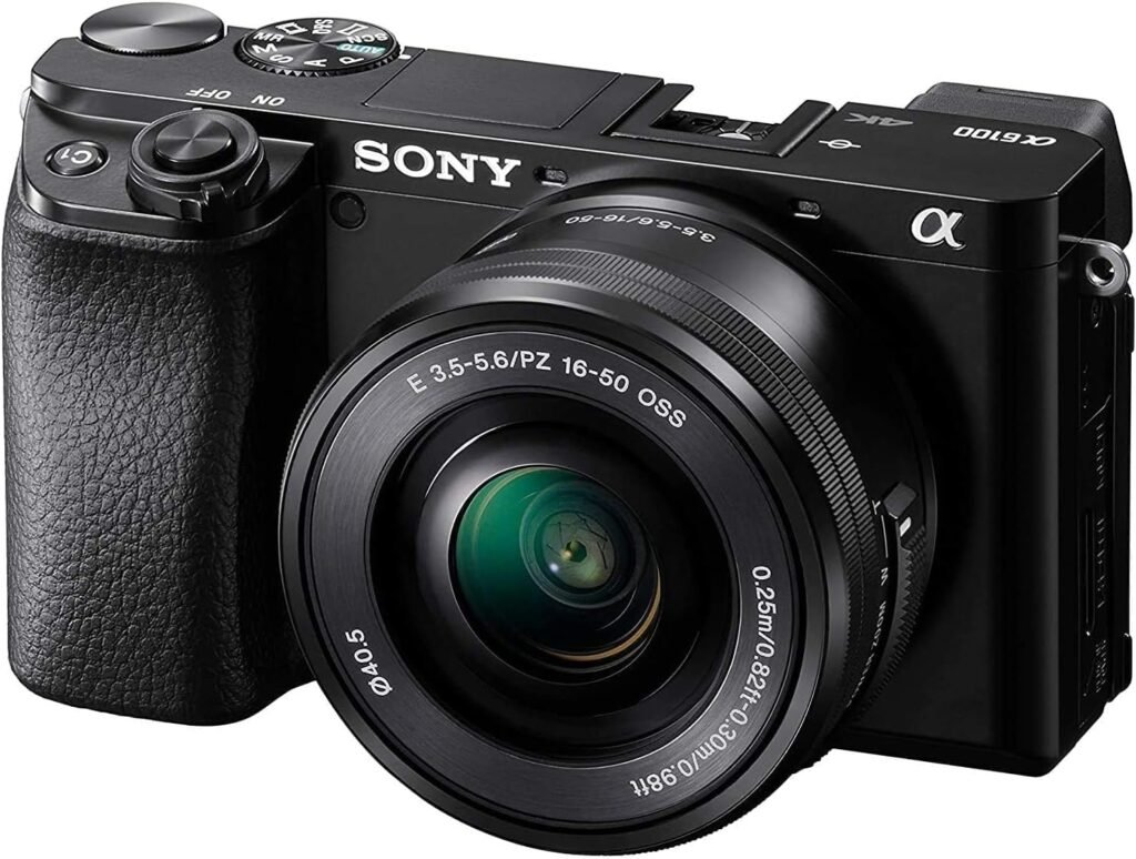 Sony Alpha 6100 | APS-C Mirrorless Camera ( Fast 0.02s Autofocus, Eye Tracking Autofocus for Human and Animal, 4K Movie Recording and Flip Screen )