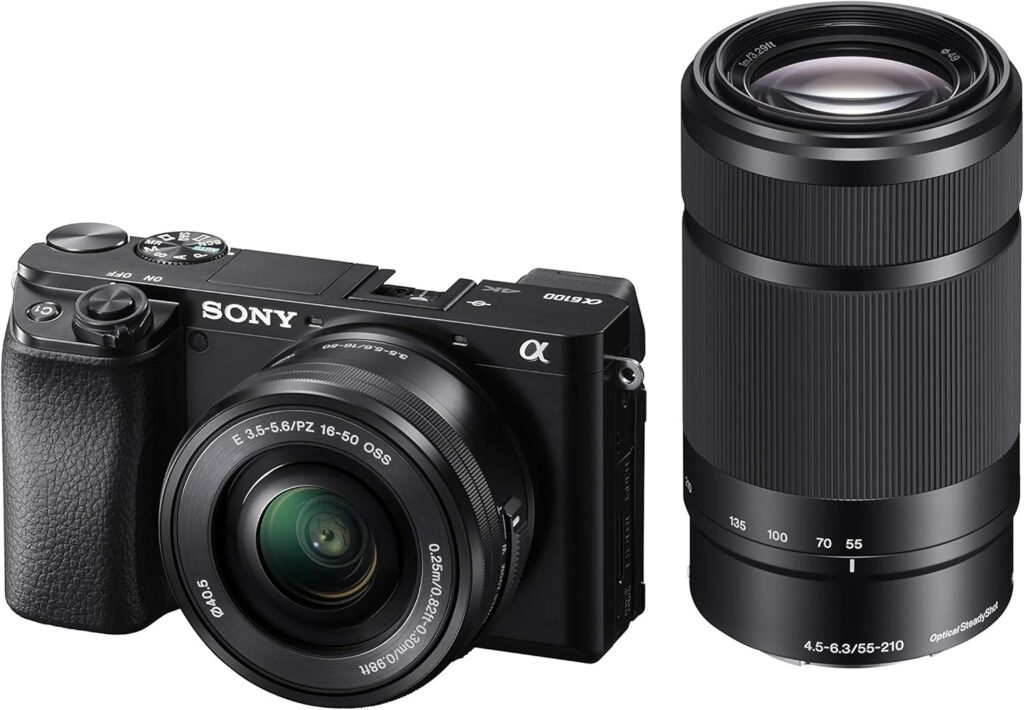 Sony Alpha 6100 | APS-C Mirrorless Camera ( Fast 0.02s Autofocus, Eye Tracking Autofocus for Human and Animal, 4K Movie Recording and Flip Screen )