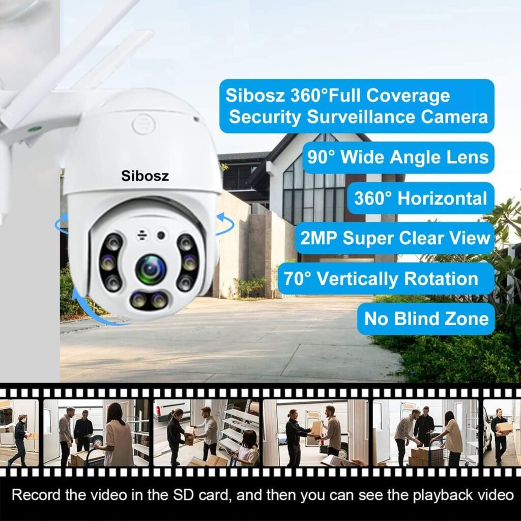 5G Security Camera Outdoor,Pan Tilt Wireless WiFi Home Security Camera,2K 3MP Dual Band Wifi Dome Surveillance WiFi Camera Motion Detection, 2-Way Audio, Color Night Vision, Phone Alarm Push           [Energy Class A+++]