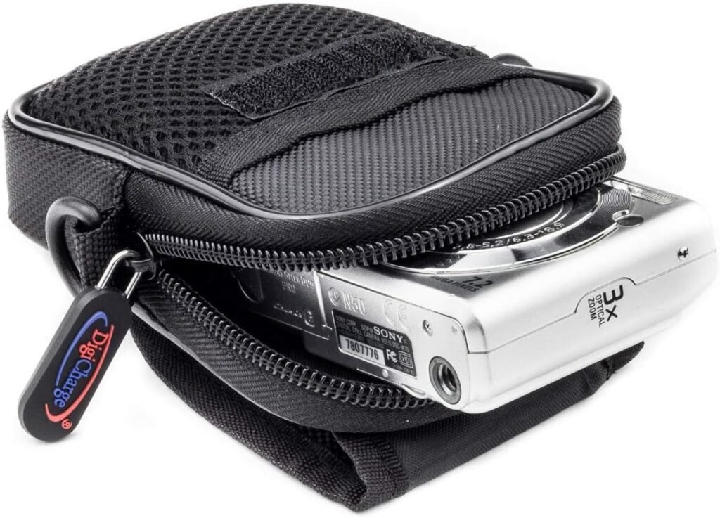 Digicharge Compact Digital Camera Soft Carry Case Pouch for Sony Cyber-Shot DSC-J DSC-T DSC-TX DSC-WX DSC-W Series Bag