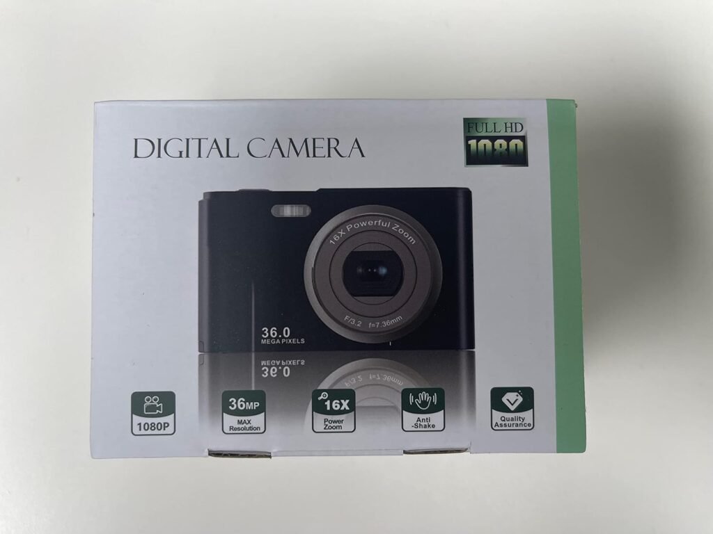 Digital Camera,1080P HD 36MP Compact Mini Video Camera 2.4 Inch Rechargeable Youtube Vlogging Camera with 16X Digital Zoom Pocket Camera for Beginners/Seniors/Adult/Teenagers/Kids/Students(Pink)