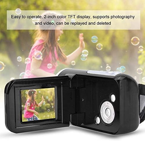 Digital Video Camera, 1080P 16X HD Digital Video Camera Camcorder Vlogging Camera Recorder Toy with 2inch TFT LCD Sceen for Kids/Children/Beginners/Teenagers(Black)