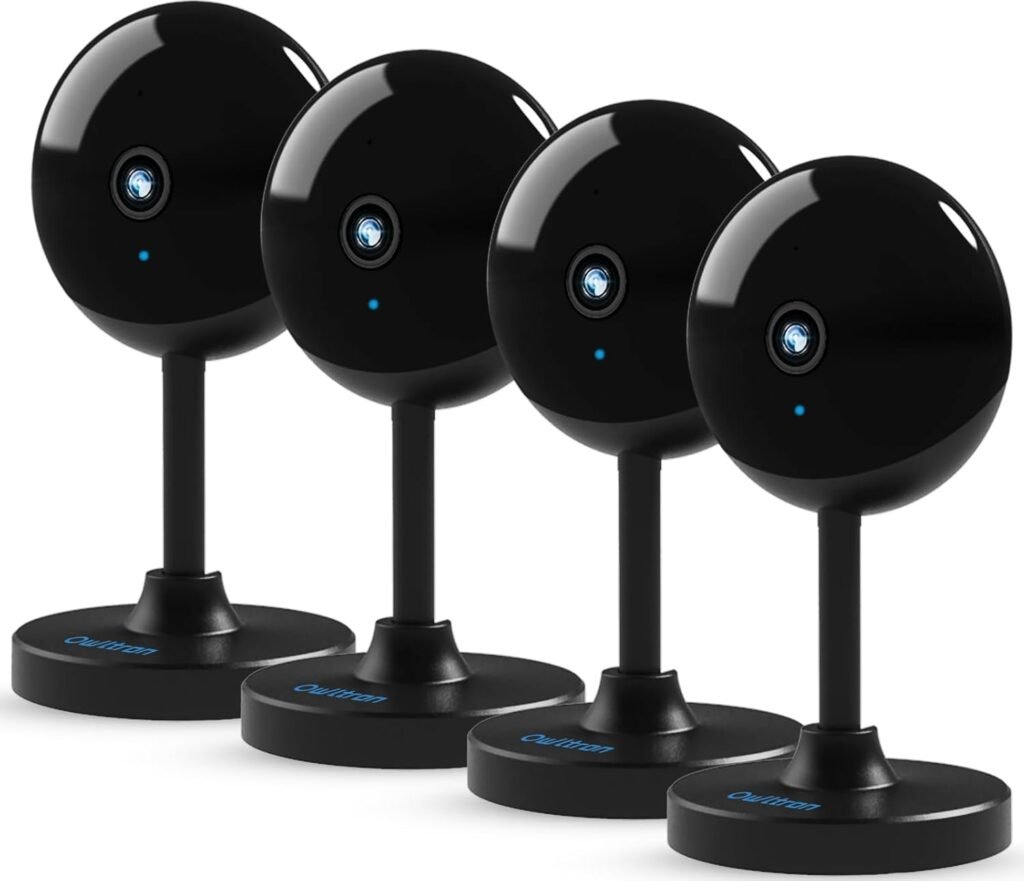 2K Security Camera Indoor Owltron WiFi Camera 4 PCS Baby Monitor with Camera Surveillance Indoor Compatible with Alexa, Baby Camera Pet Camera with App 2-way Audio Motion Detection Night Vision