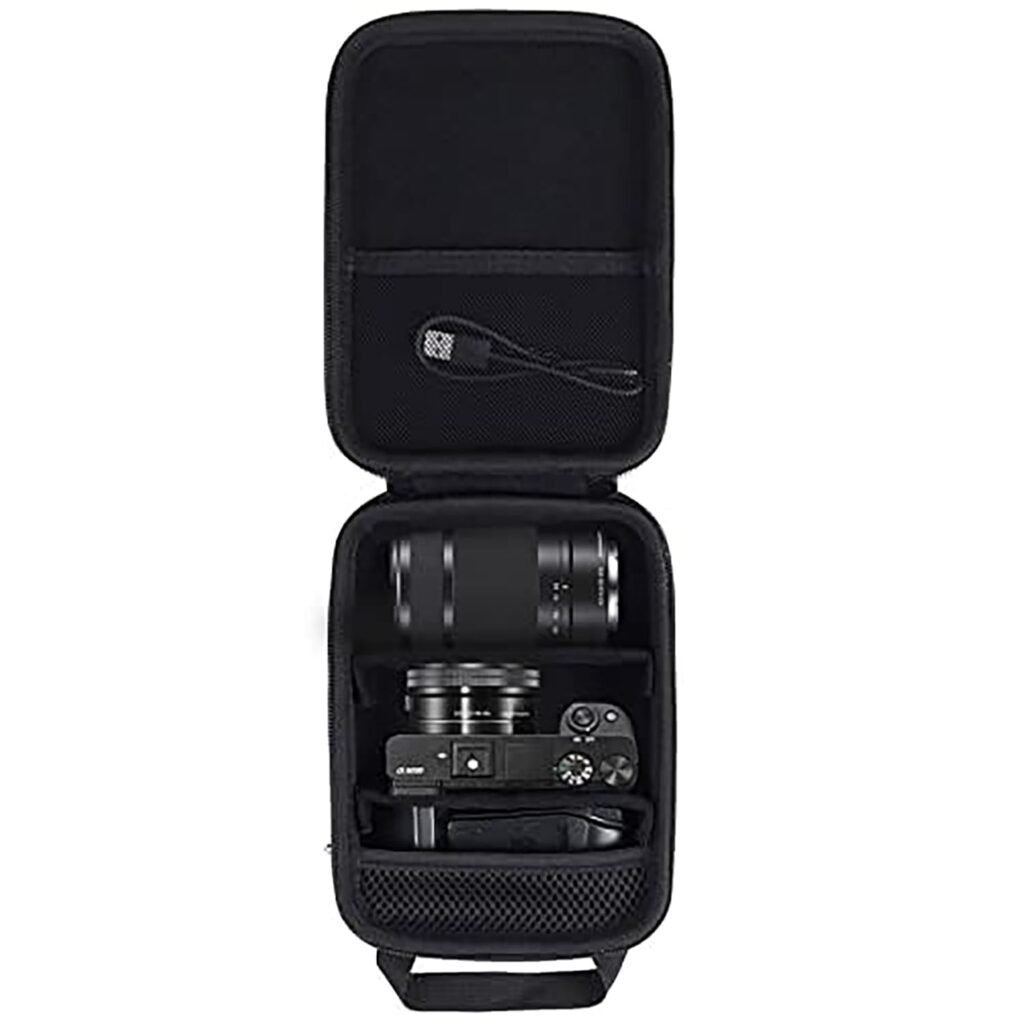Aenllosi Hard Carrying Case for Sony Alpha 6000 6300 6400 6500 6700 Digital Camera, Black (Only Case)
