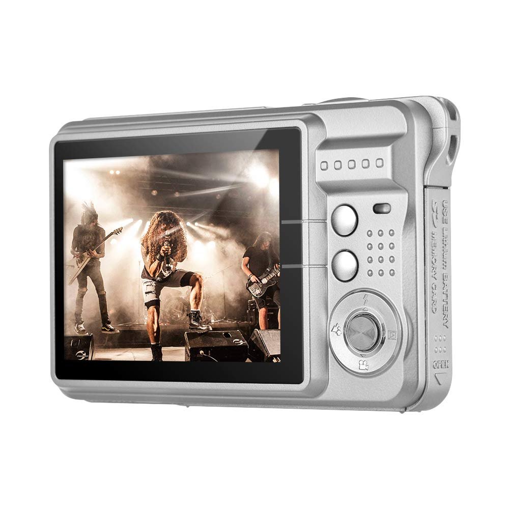 Andoer Digital Camera with 1pcs Rechargeable Batteries 1080P HD 8X Digital Zoom Anti-shake 2.7inch LCD Screen for Kids Children Holiday