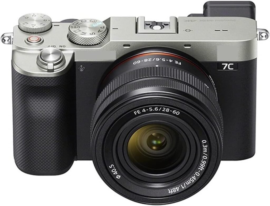 camera 7C A7C Full-Frame Mirrorless Camera Digital Camera With 28-60 Mm Lens Compact Camera Professional Photography digital camera (Color : SILVER)