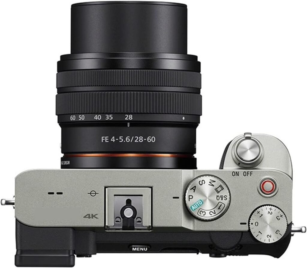 camera 7C A7C Full-Frame Mirrorless Camera Digital Camera With 28-60 Mm Lens Compact Camera Professional Photography digital camera (Color : SILVER)