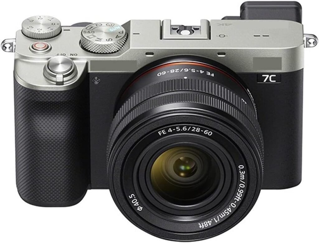 camera 7C A7C Full-Frame Mirrorless Camera Digital Camera With 28-60 Mm Lens Compact Camera Professional Photography digital camera (Color : SILVER)