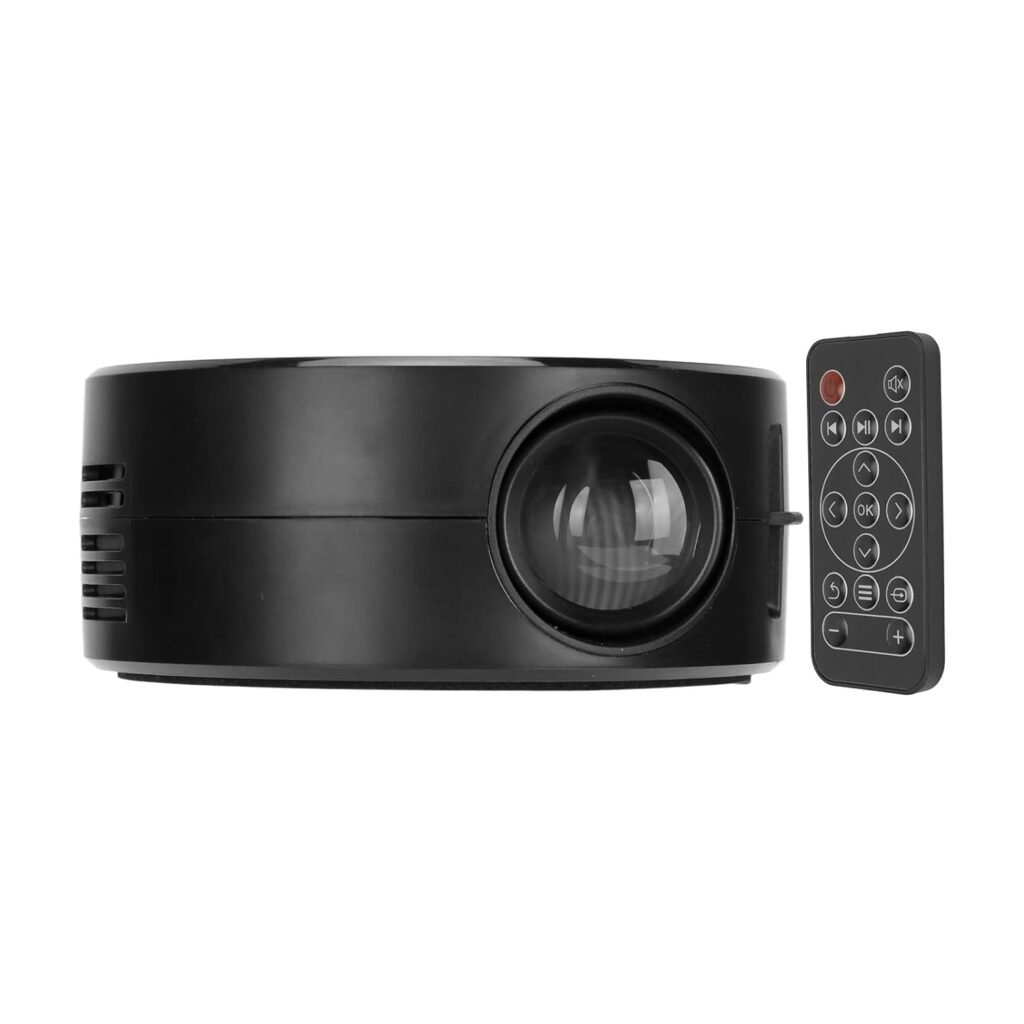 Mini Video Projector, USB 2.0 Eye Protection Mini LED Projector Support Mobile Power Supply for Home Use