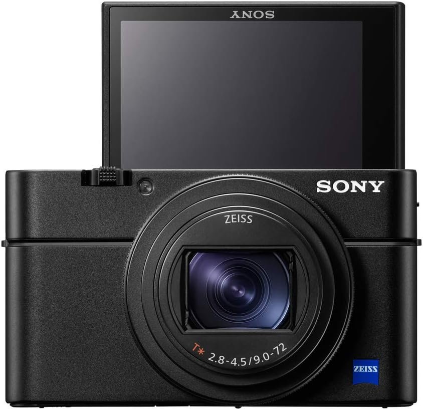 Sony RX100 VII | Advanced Premium Bridge Camera (1.0-Type Sensor, 24-200 mm F2.8-4.5 Zeiss Lens, 4K Movie Recording and Flip Screen)  VCT-SGR1 Shooting Grip - Black