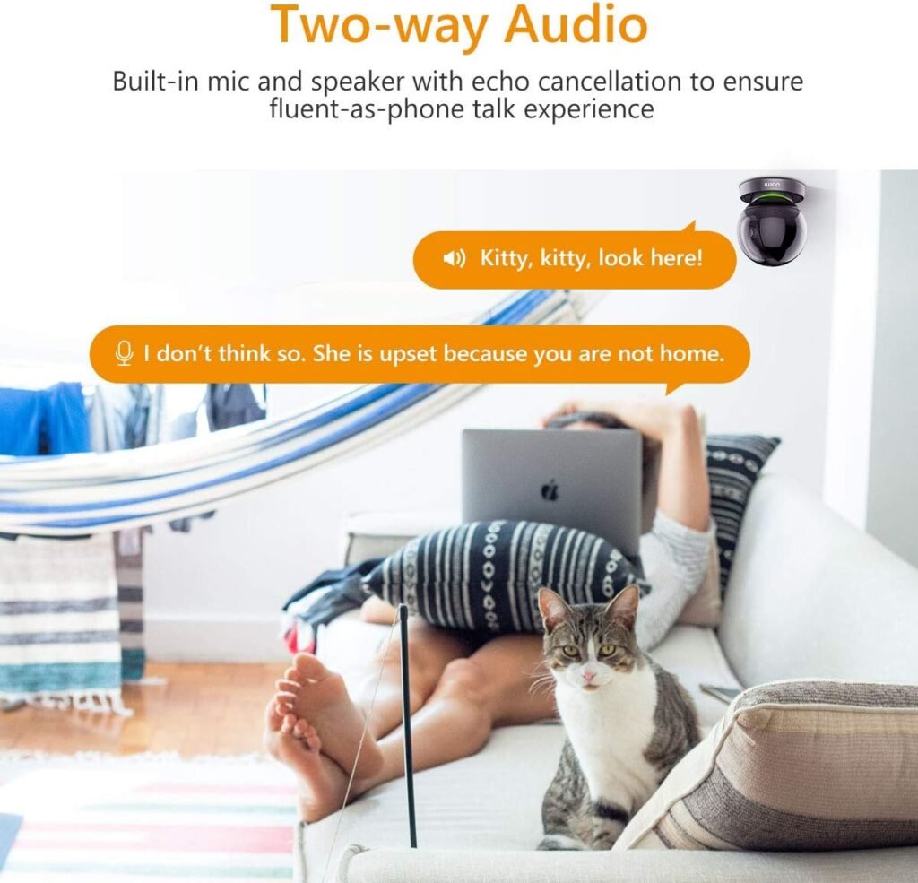 Imou Indoor Camera, Pet Dog Camera Baby Monitor with Human Detection, 360° WiFi Security Camera Indoor IP Home Wireless Camera, Smart Tracking, Siren, 2-Way Audio, Night Vision, Works with Alexa