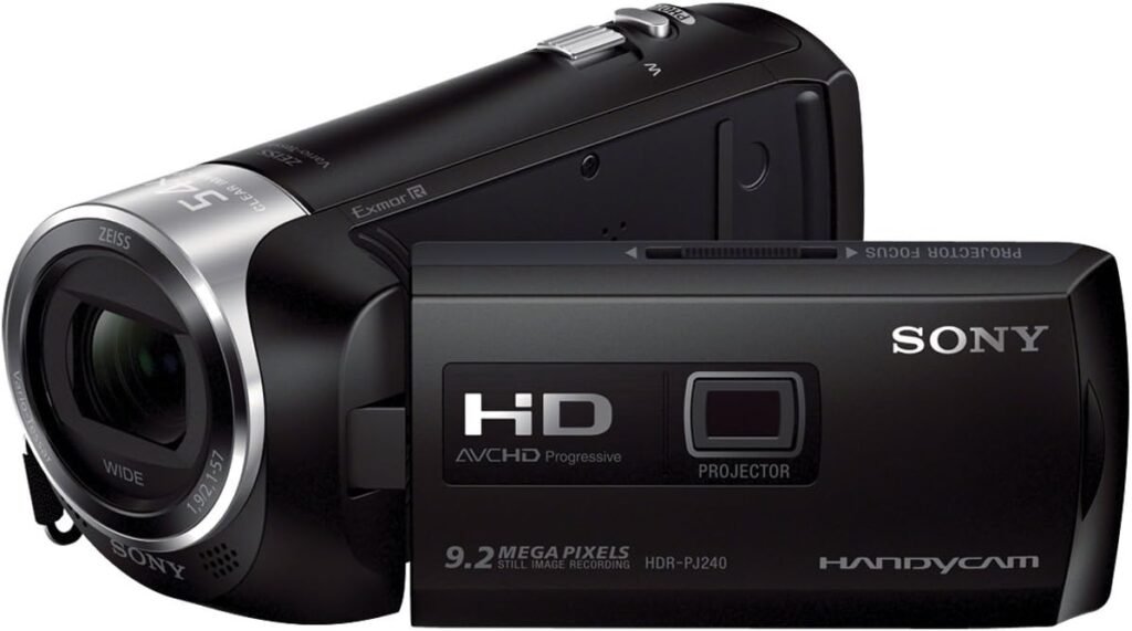 Sony PJ240E Full HD Camcorder with Built In Projector - Black
