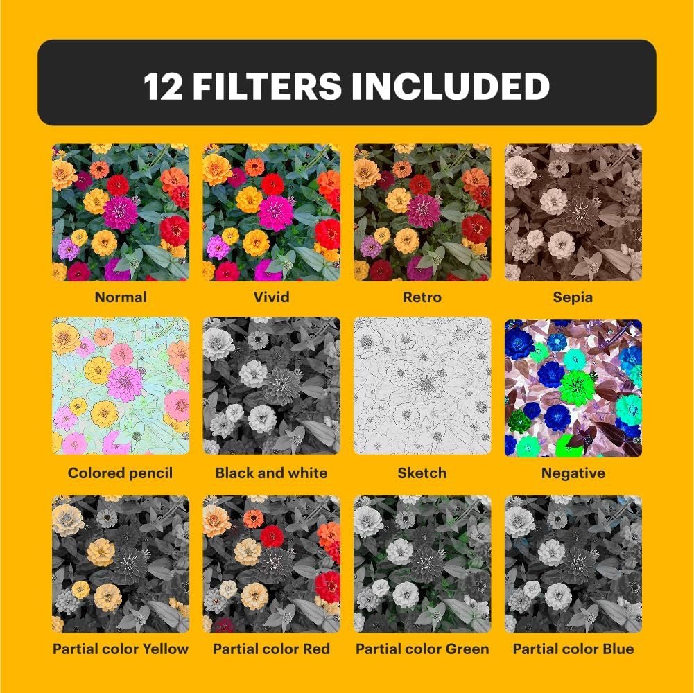 KODAK Pixpro C1 – Ultra-Compact Digital Camera | 13MP BSI CMOS, 4X Zoom, 2.8 LCD Screen, LED Flash – Marron