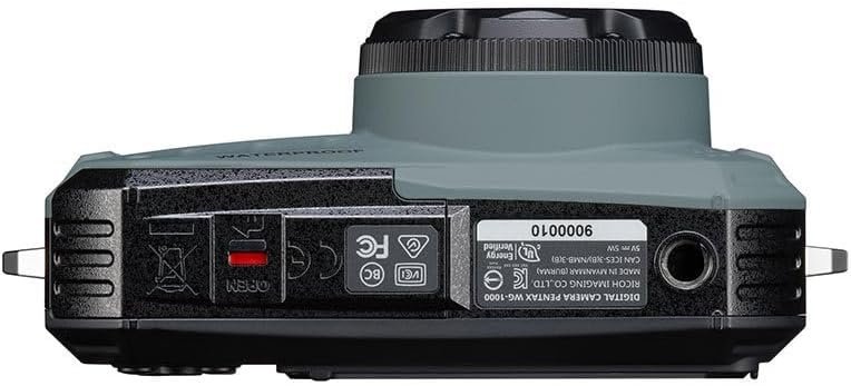 PENTAX WG-1000 waterproof digital compact camera, designed for casual outdoor and underwater photography, waterproof to a depth of 15 meters, for up to one hour of continuous operation